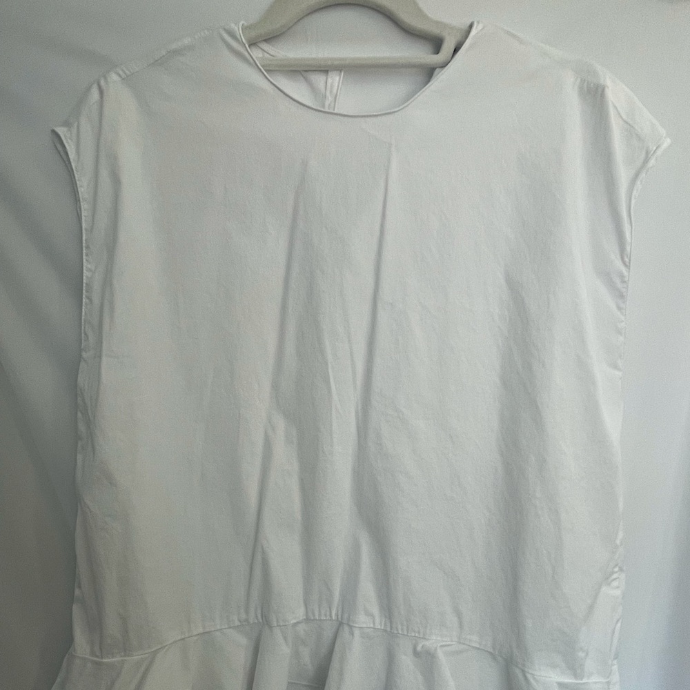 ZARA white flowy top